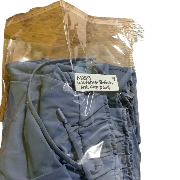 Lululemon Stretch Pant Sz 8 High Rise Crop 23" Water Drop - Picture 10 of 10